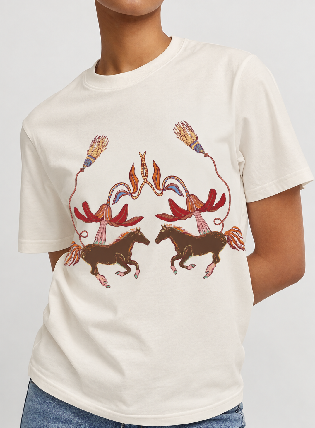 T-SHIRT TROPICAL HORSE